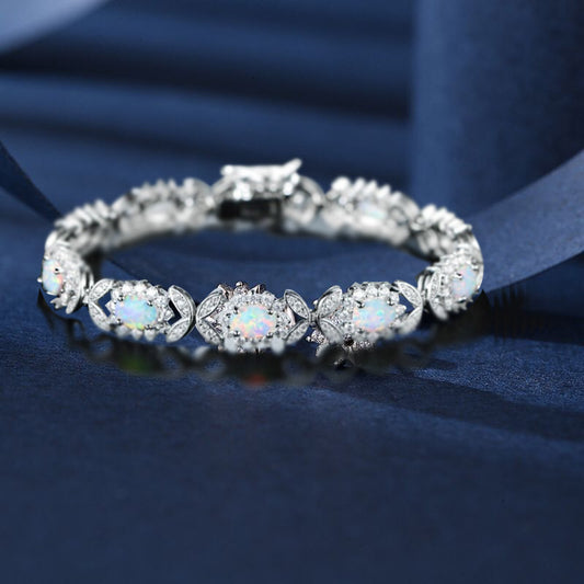 Opal & Zircon Fashion Bracelet