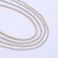 Stainless Steel White Diamond Tennis Necklace – CZ Stone Diamond Look