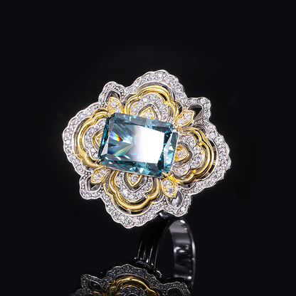 Silver Retro Diamond Texture Necklace