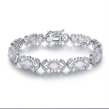 Opal & Zircon Fashion Bracelet