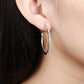 Women’s Zircon Hoop Earrings – Japanese & Korean Fashion Large Ring Style