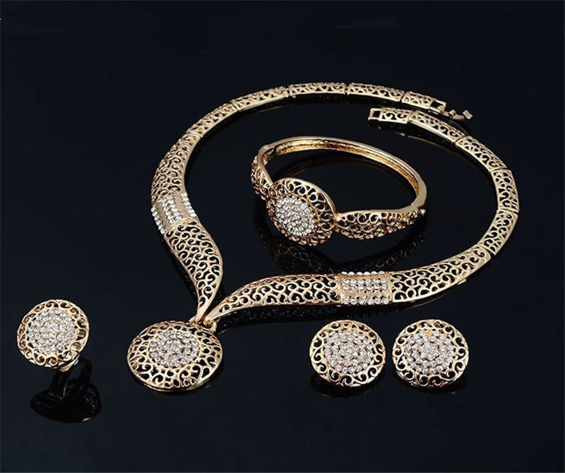 3-Piece Fashion Jewelry Set – Necklace, Earrings & Ring
