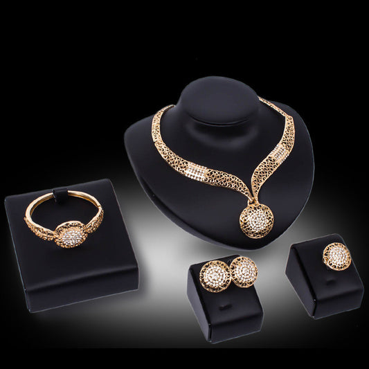 3-Piece Fashion Jewelry Set – Necklace, Earrings & Ring