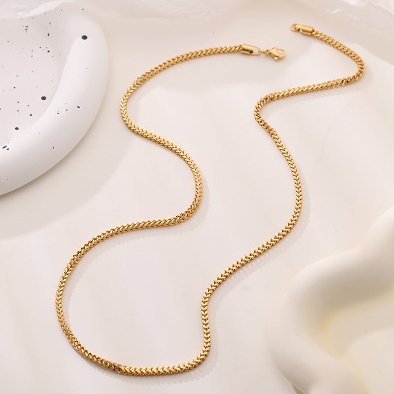 French Retro Cuban Link Chain – Versatile Vintage-Style Necklace