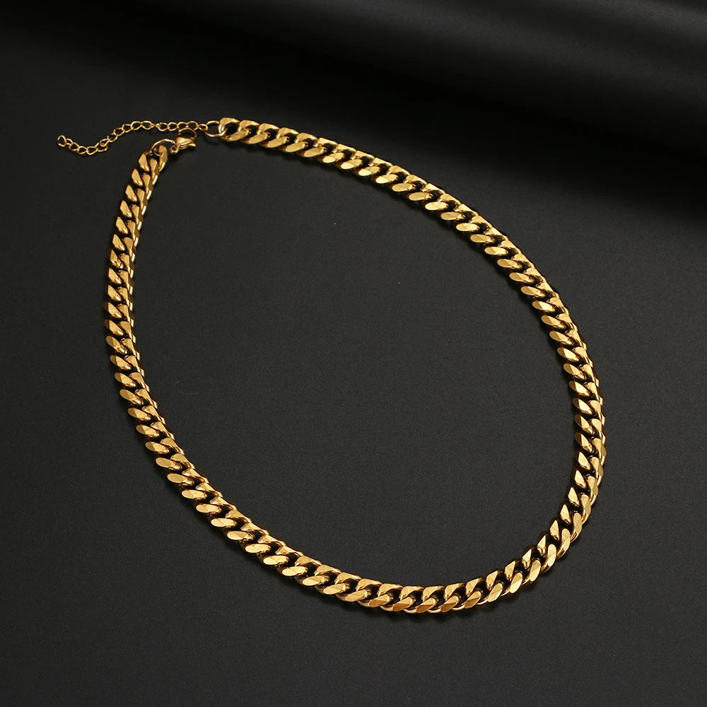 Six-Sided Grinding Cuban Chain – Hip-Hop All-Match Necklace