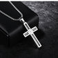 Men’s Cross Necklace – Trendy Stainless Steel Pendant