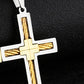 Men’s Cross Necklace – Trendy Stainless Steel Pendant