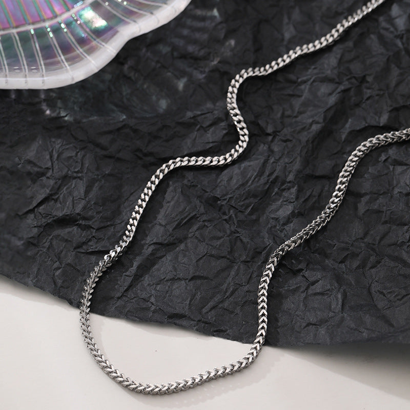 French Retro Cuban Link Chain – Versatile Vintage-Style Necklace