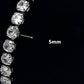 Simple Fashion Tennis Chain – Inlaid Zircon CZ Stones, Stainless Steel Shine