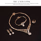 4-Piece Fashion Jewelry Set – Alloy Necklace, Earrings & Bracelet