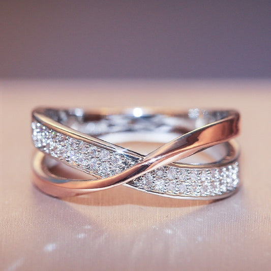 Two-Tone Copper Elegance Ring