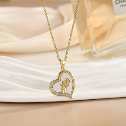 Women’s European & American Fashion Love Fritillary Pendant Necklace – Clavicle Chain Jewelry