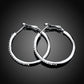 Women’s Zircon Hoop Earrings – Japanese & Korean Fashion Large Ring Style