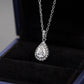 Women’s Fashion Water Drop Moissanite Necklace – 1 Carat Elegant Pendant Jewelry