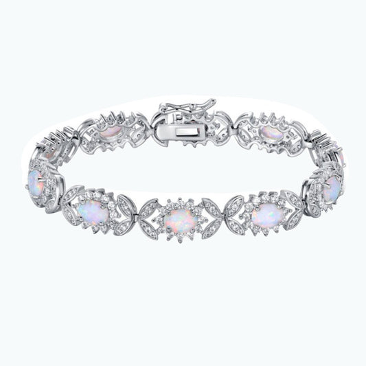 Opal & Zircon Fashion Bracelet