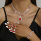3-Piece Bridal Jewelry Set – Necklace, Earrings & Bracelet