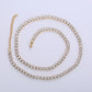 Stainless Steel White Diamond Tennis Necklace – CZ Stone Diamond Look