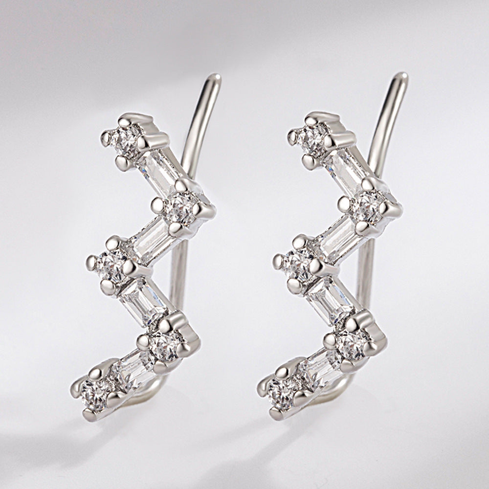 Simple Diamond Fashion Earrings