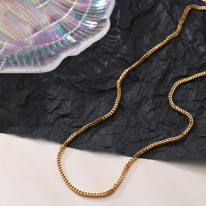 French Retro Cuban Link Chain – Versatile Vintage-Style Necklace