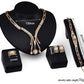 Personalized 4-Piece Fashion Jewelry Set – Alloy Necklace & Accessories